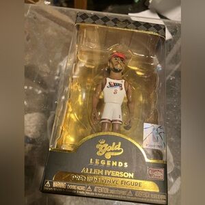 Allen Iverson (Philadelphia 76ers) Funko Gold NBA Legends basketball player new